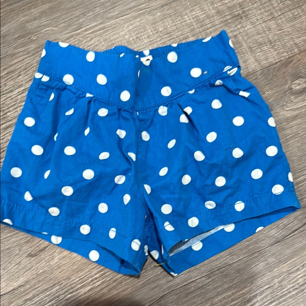 Kids Blue Polka Dot Shorts
